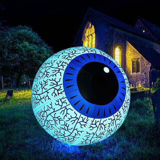 24-Inch Halloween Inflatable Ghost Eyeball Decor DailySale