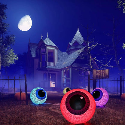 24-Inch Halloween Inflatable Ghost Eyeball Decor DailySale