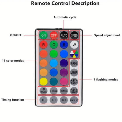 24 LED RGB 16 Colors Rose Tree Night Light Battery And USB Plug Operated Rose Flower Fairy Lights Remote Control DailySale