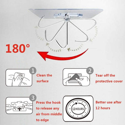 24-Pack: Adhesive Hooks Kitchen Wall Hooks DailySale