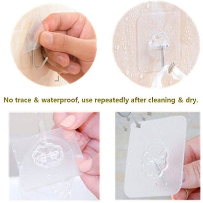 24-Pack: Adhesive Hooks Kitchen Wall Hooks DailySale