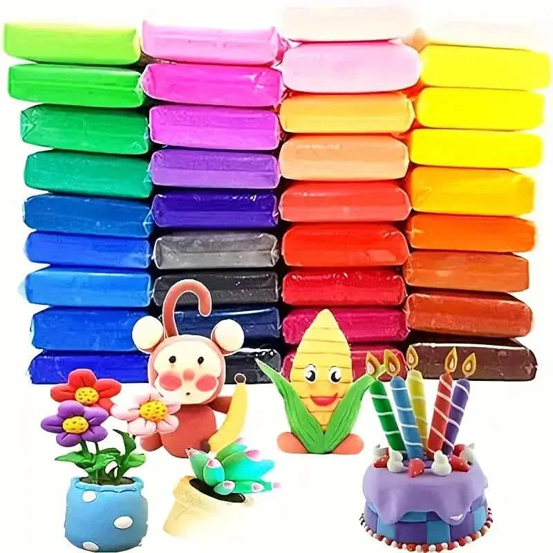 24-Pack: Colored Air Dry Clay DailySale