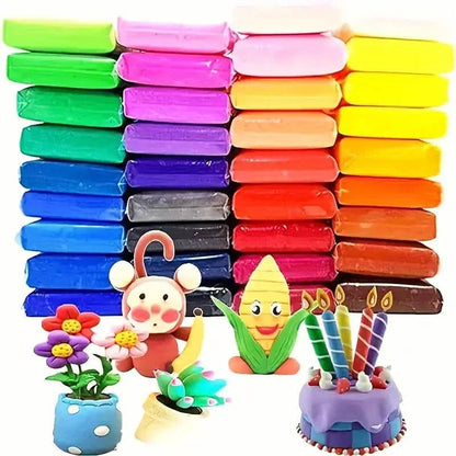 24-Pack: Colored Air Dry Clay DailySale