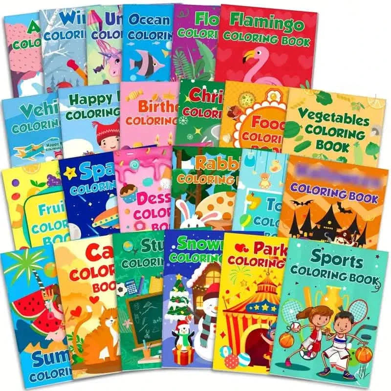 24-Pack: Small Coloring Books For Kids Ages 4-12 DailySale
