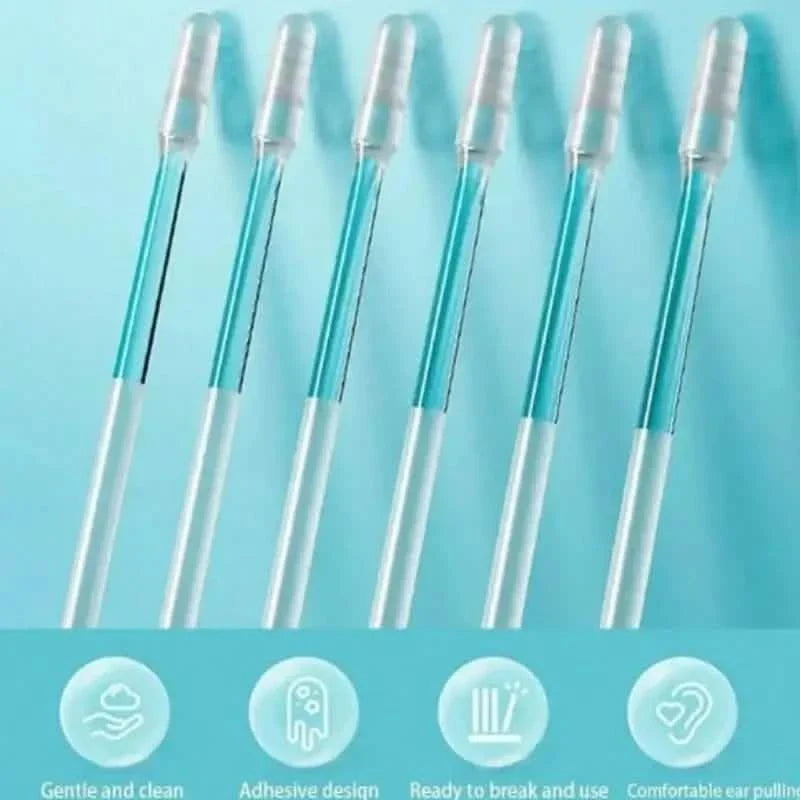 24-Pack: Soft Silicone Disposable Adhesive Ear Cleaning Sticks DailySale