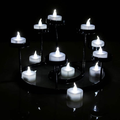 24-Pack: White LED Tealight Timer Candles Battery Operated Flameless Smokeless DailySale
