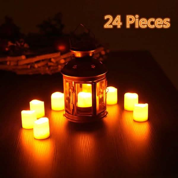 24-Piece: LED Flameless Tea Light Candle DailySale