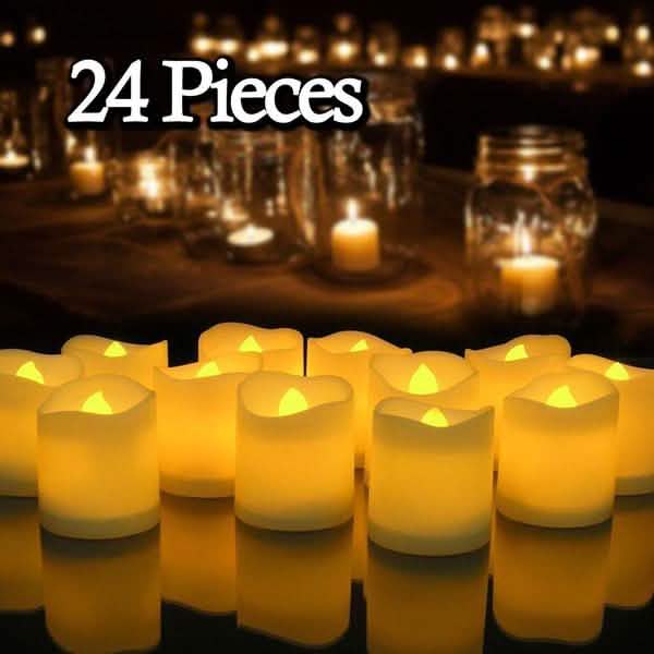 24-Piece: LED Flameless Tea Light Candle DailySale
