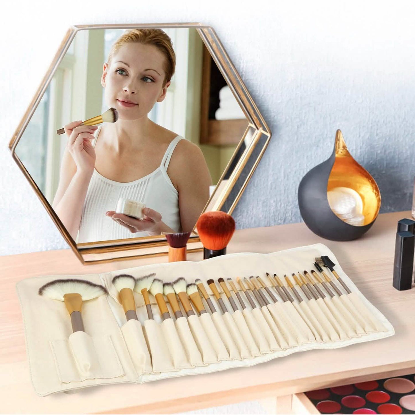 24-Piece: Makeup Brushes Set DailySale