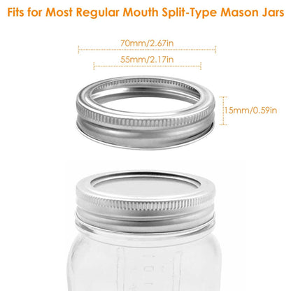 24-Piece: Regular Mouth Canning Jar DailySale