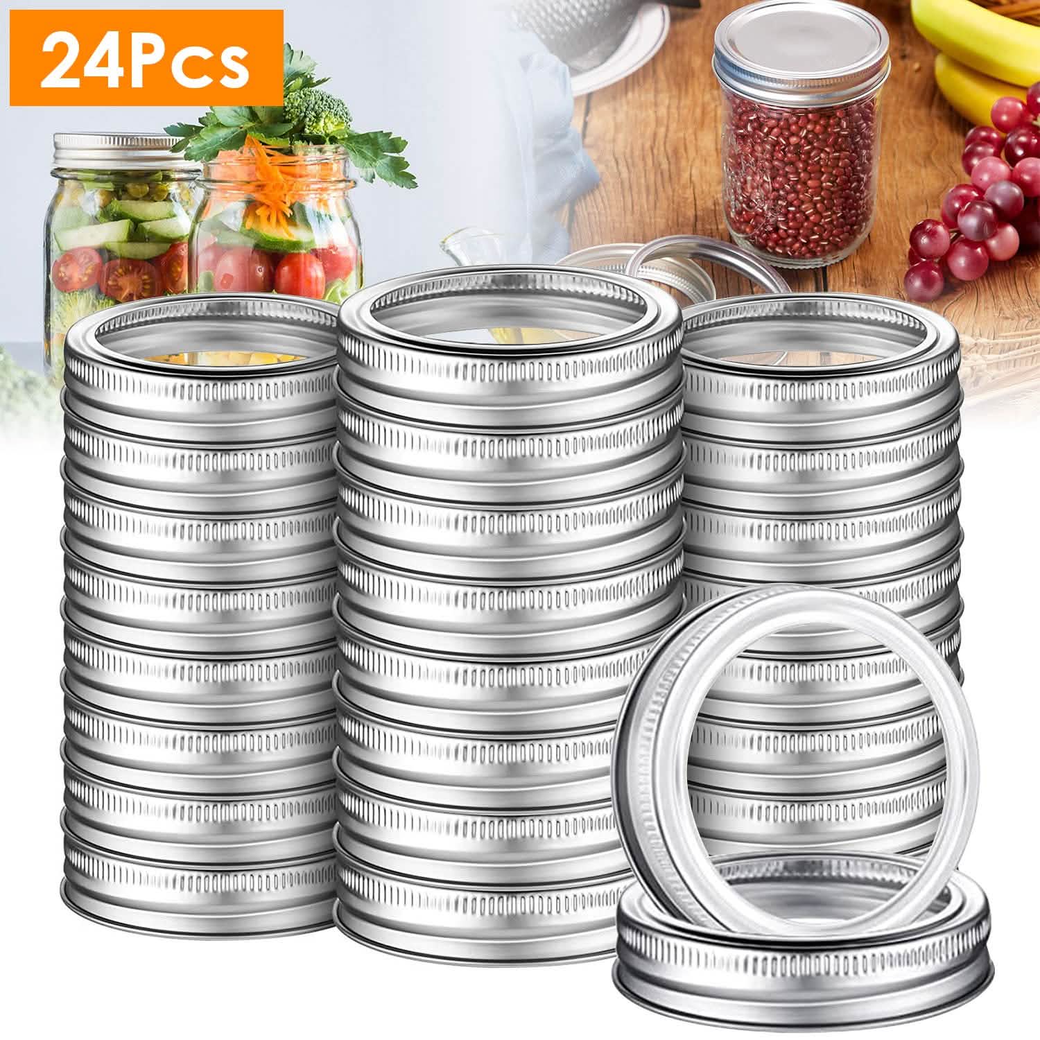 24-Piece: Regular Mouth Canning Jar DailySale