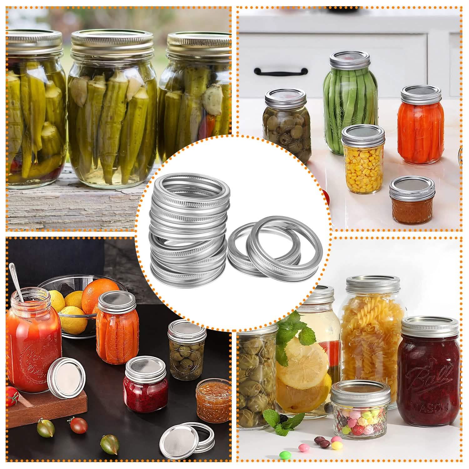 24-Piece: Regular Mouth Canning Jar DailySale