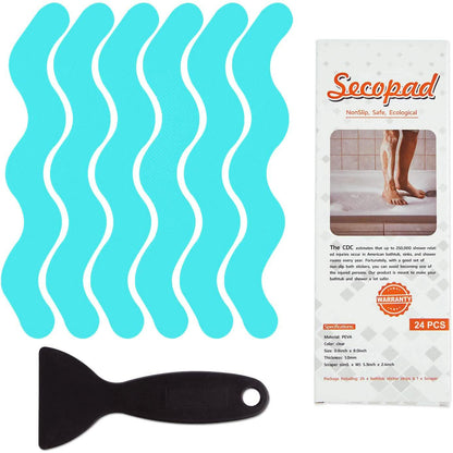 24-Piece: Safe Tub Strips Adhesive Non-Slip Shower Stickers Set DailySale