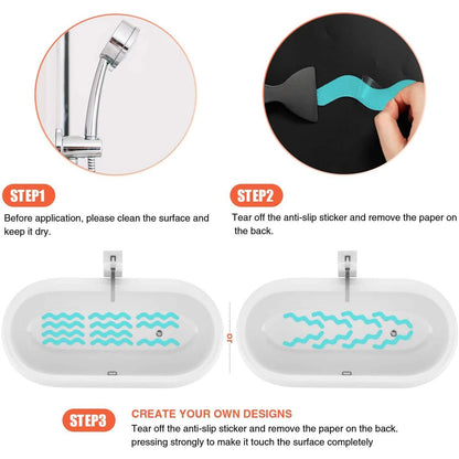 24-Piece: Safe Tub Strips Adhesive Non-Slip Shower Stickers Set DailySale