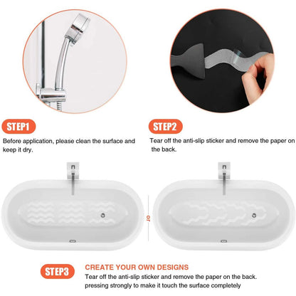 24-Piece: Safe Tub Strips Adhesive Non-Slip Shower Stickers Set DailySale