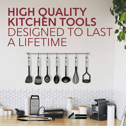 24-Piece Set: Nylon and Stainless Steel Utensil Set DailySale