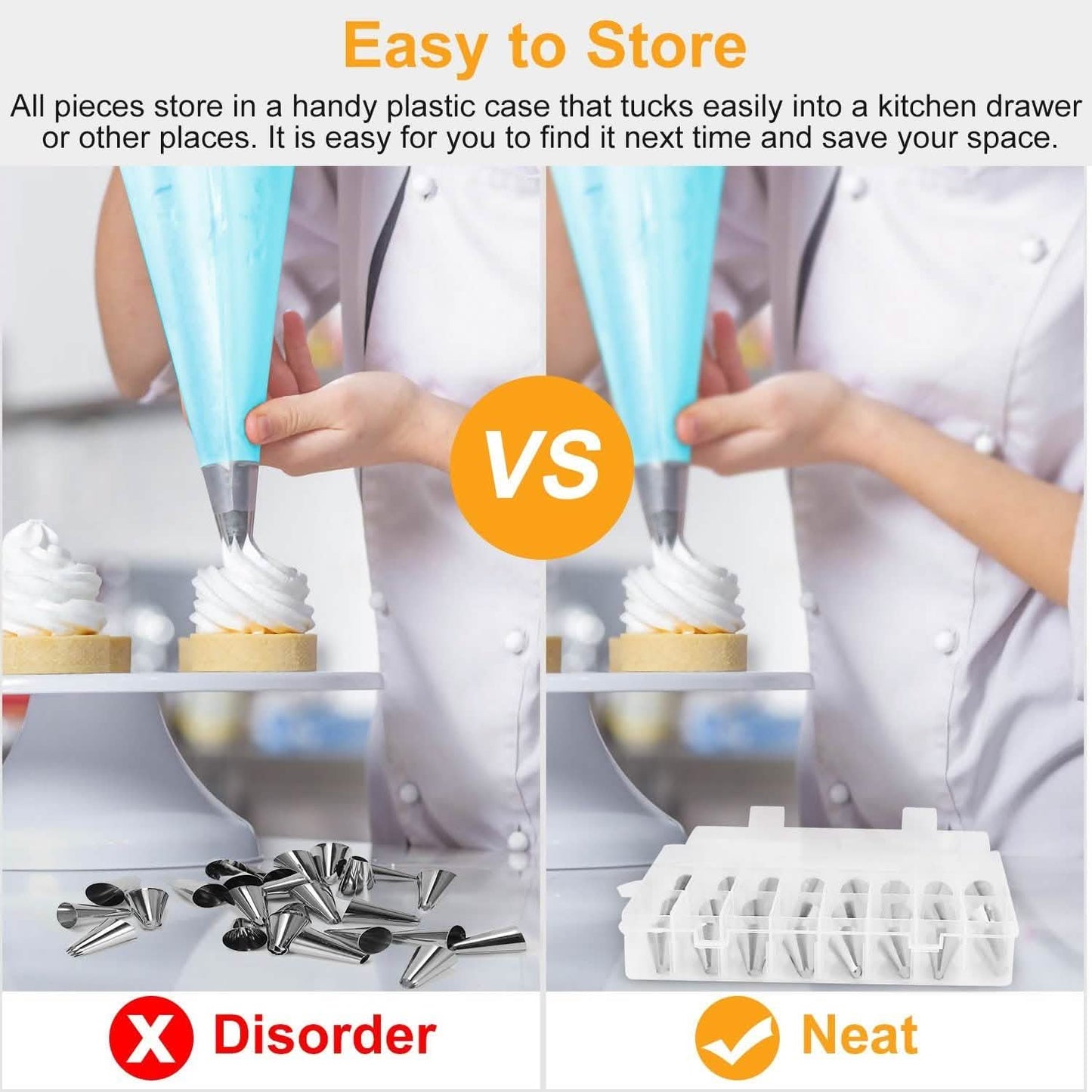 24-Piece: Stainless Steel Cake Decorating Supplies Kit DailySale