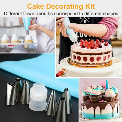 24-Piece: Stainless Steel Cake Decorating Supplies Kit DailySale