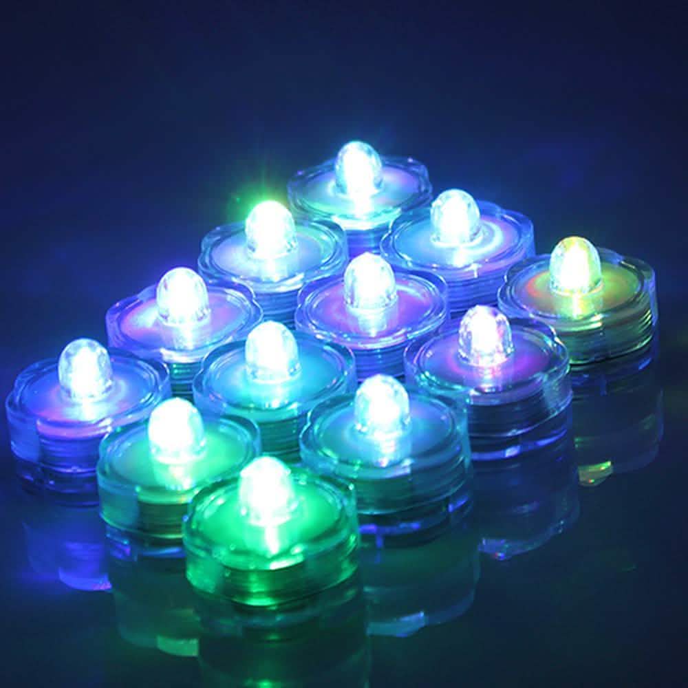 24-Piece: Submersible RGB LED Tea Light Candle DailySale