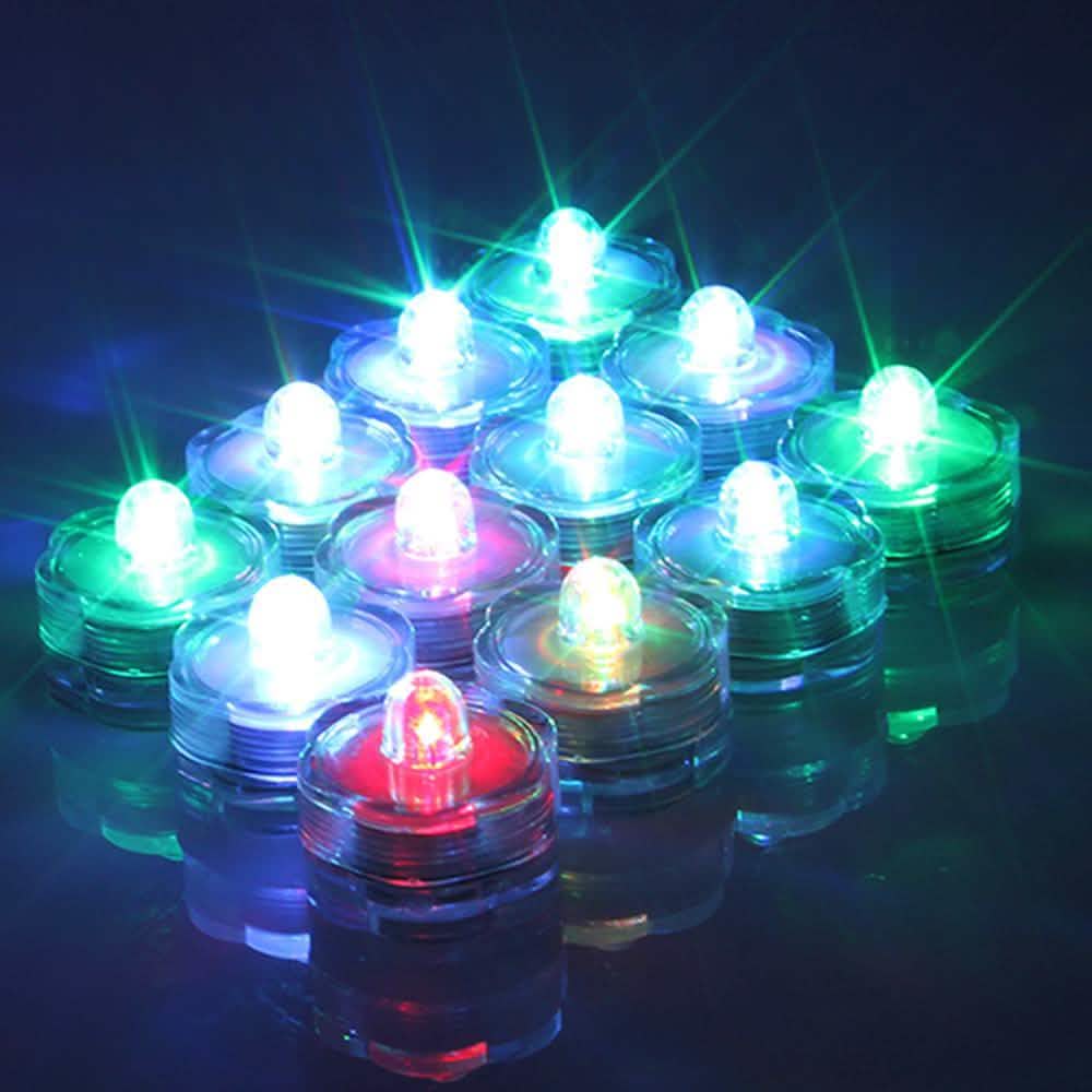 24-Piece: Submersible RGB LED Tea Light Candle DailySale