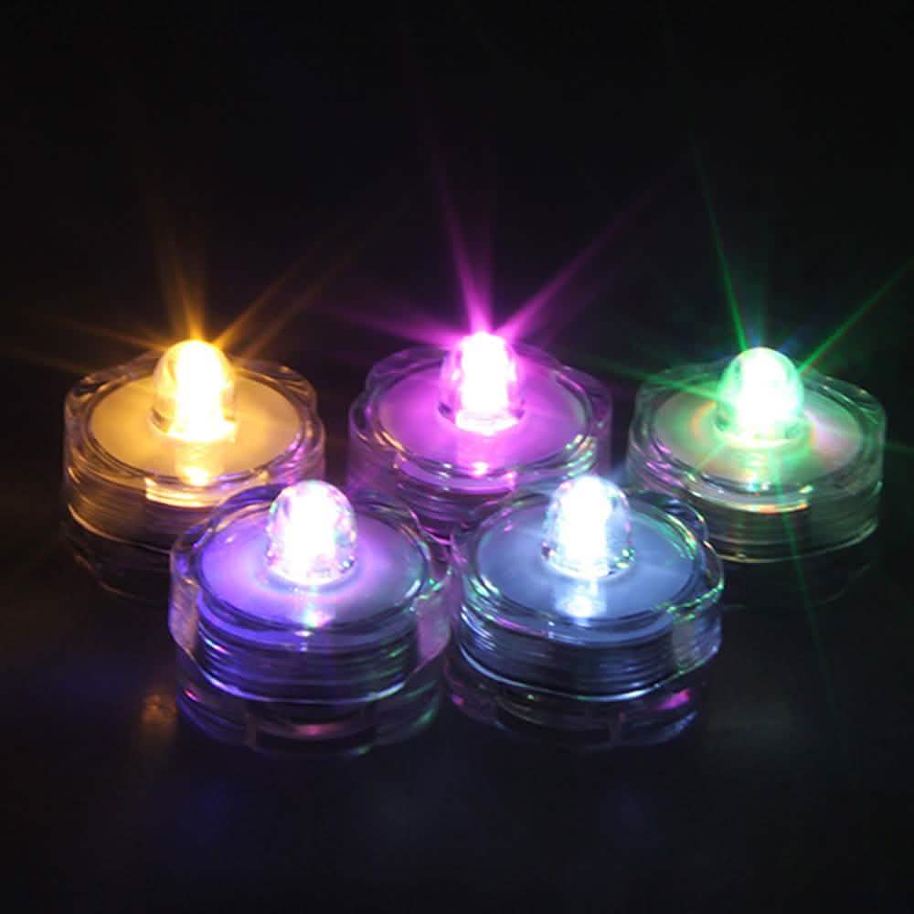 24-Piece: Submersible RGB LED Tea Light Candle DailySale