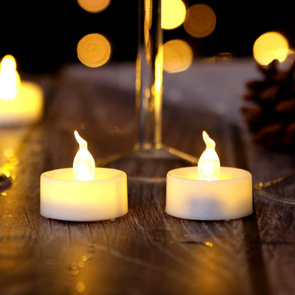 24-Piece: Warm White LED Tealight Candles DailySale