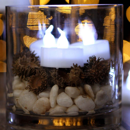 24-Piece: Warm White LED Tealight Flameless Smokeless Candles DailySale