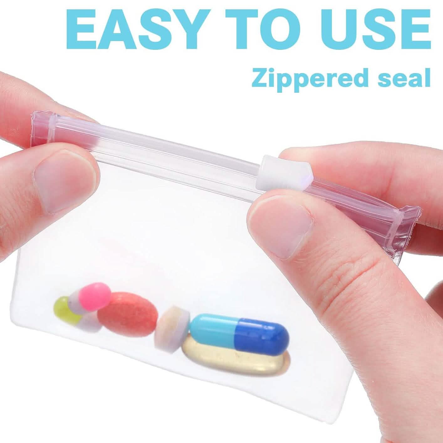 24-Piece: Zippered Pill Pouch Bags DailySale