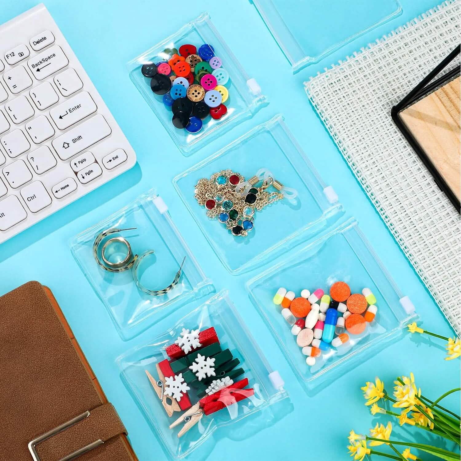24-Piece: Zippered Pill Pouch Bags DailySale