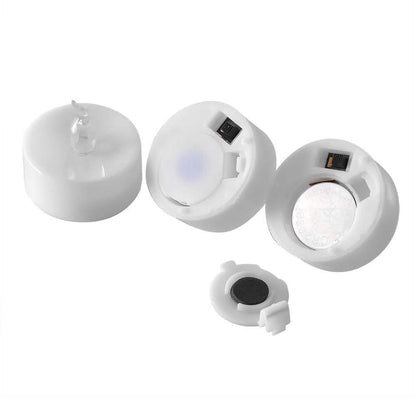 24-Pieces: Cool White LED Flameless Tealight Smokeless Timer Candles DailySale