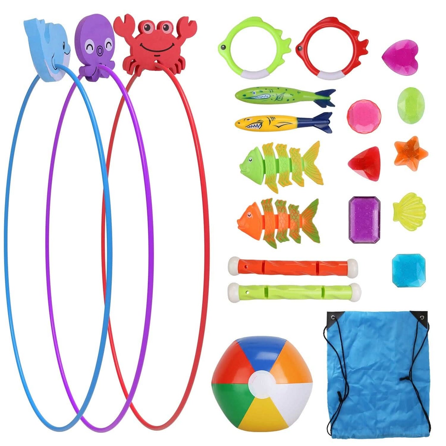 24-Pieces: Diving Toys Swimming Pool for Aged 3+ Years Old DailySale