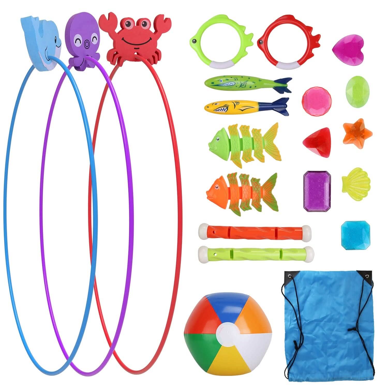 24-Pieces: Diving Toys Swimming Pool for Aged 3+ Years Old DailySale