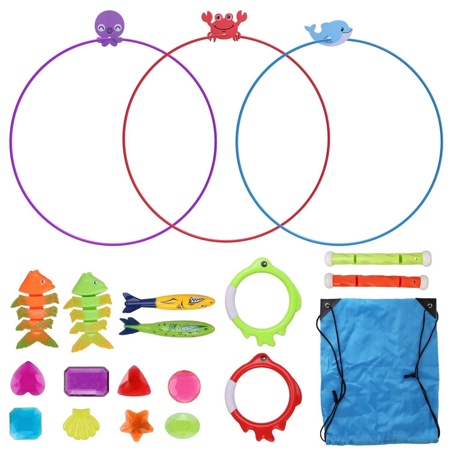 24-Pieces: Diving Toys Swimming Pool for Aged 3+ Years Old DailySale