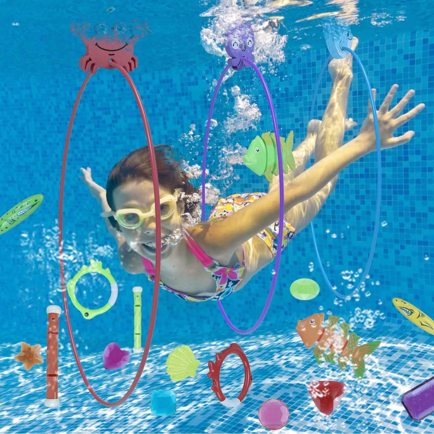 24-Pieces: Diving Toys Swimming Pool for Aged 3+ Years Old DailySale