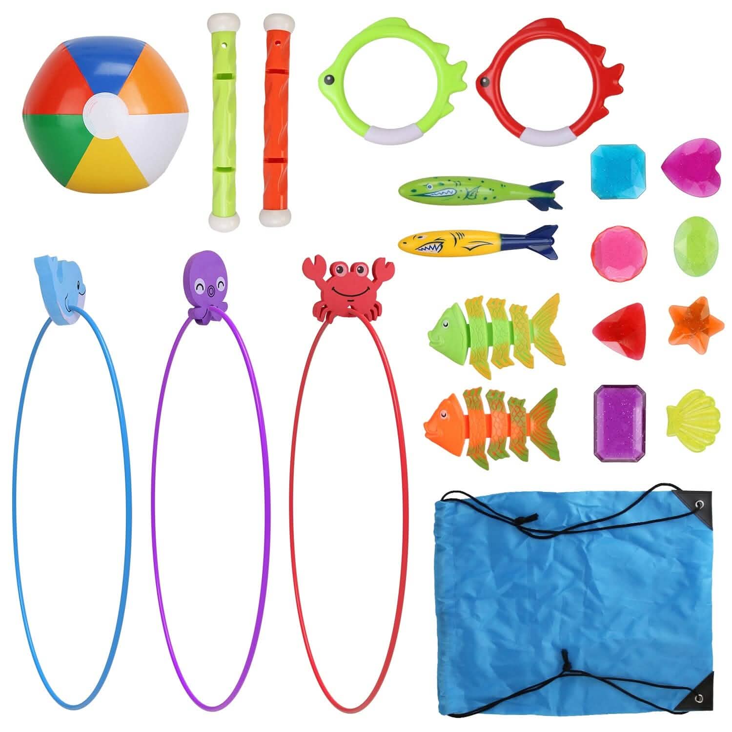 24-Pieces: Diving Toys Swimming Pool for Aged 3+ Years Old DailySale