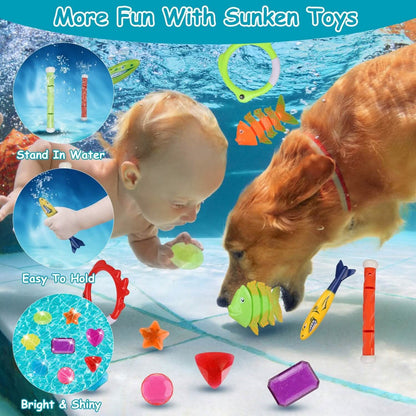 24-Pieces: Diving Toys Swimming Pool for Aged 3+ Years Old DailySale