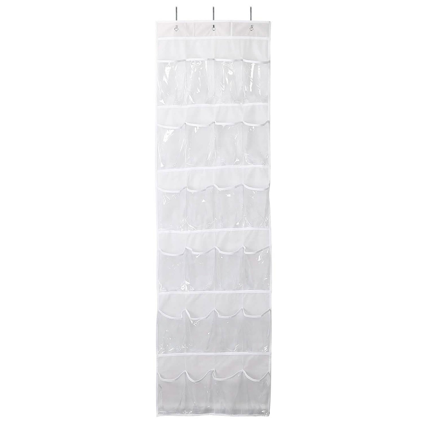 24-Pocket: Over the Door Shoes Rack Crystal Clear Organizer DailySale