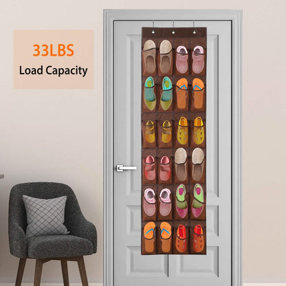 24 Pockets Over the Door Shoe Rack DailySale