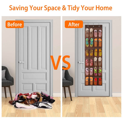 24 Pockets Over the Door Shoe Rack DailySale