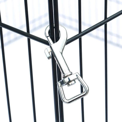 24" Tall Wire Fence 8 Panel Pet Folding Metal Play Pen DailySale