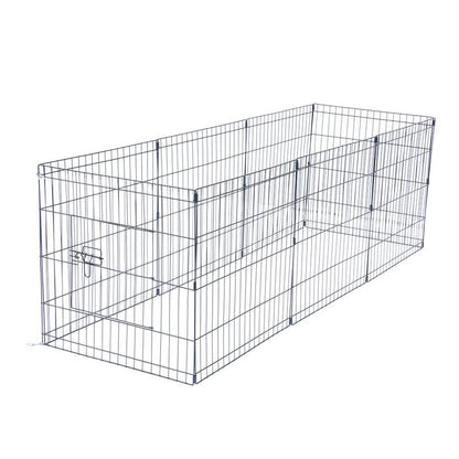24" Tall Wire Fence 8 Panel Pet Folding Metal Play Pen DailySale