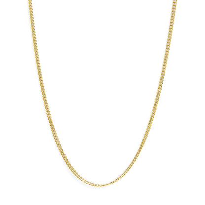 Semi-Solid 14K Yellow Gold 4.5mm Miami Cuban Chain Necklace - Unisex Chain - 22 Inches Bids.com