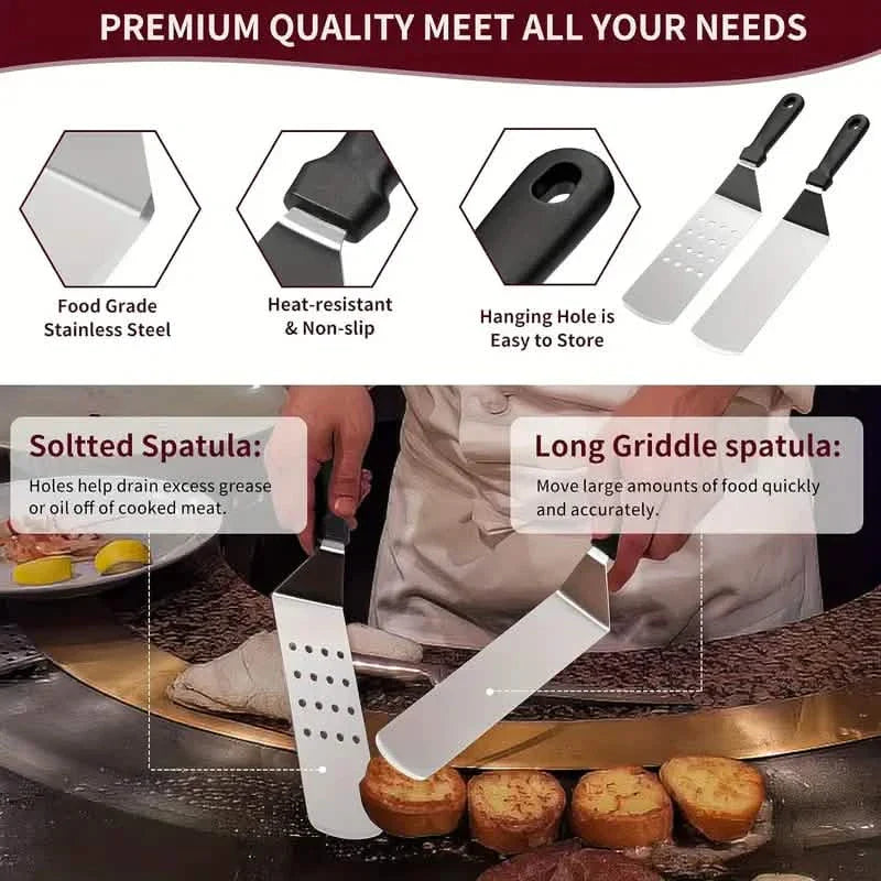 245-Piece Set: Griddle Spatula Kit with Storage Bag DailySale
