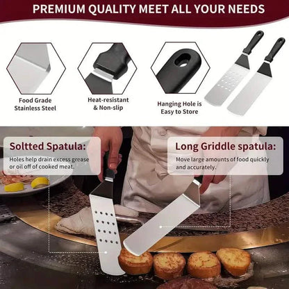 245-Piece Set: Griddle Spatula Kit with Storage Bag DailySale