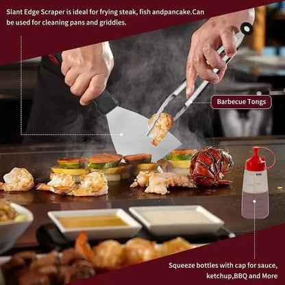245-Piece Set: Griddle Spatula Kit with Storage Bag DailySale