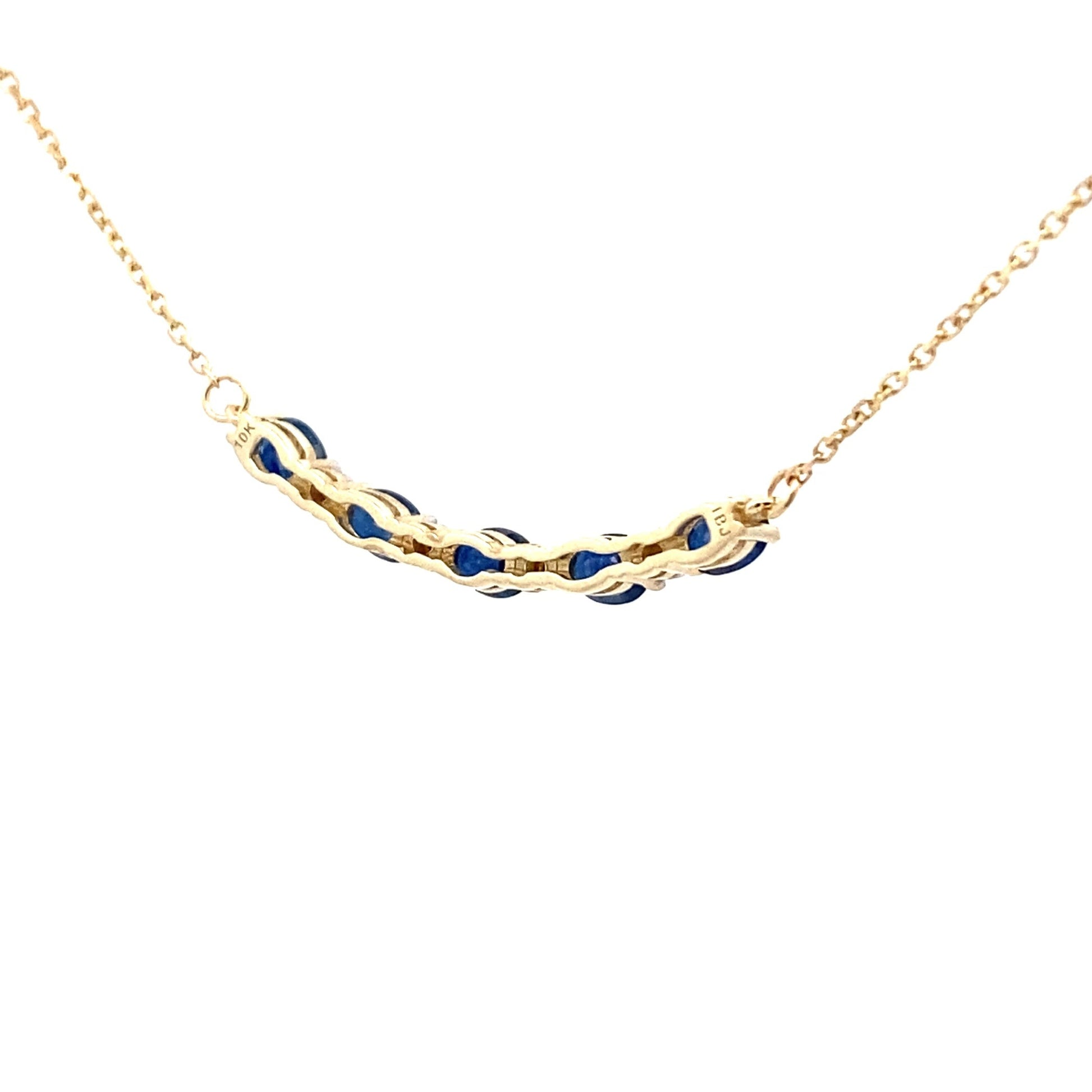 Sapphire Diamond Fashion Pendants 10KT Yellow Gold Bids.com