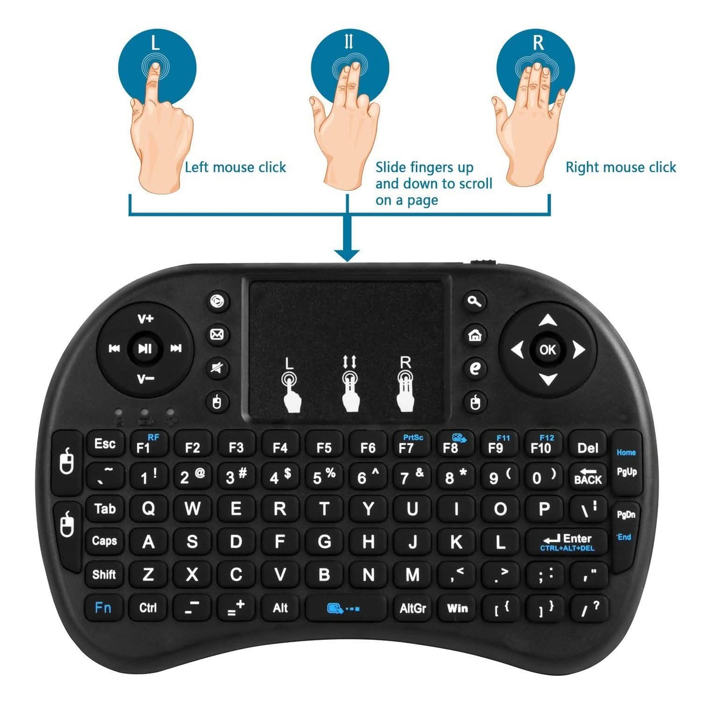 2.4G Mini Wireless Keyboard Touchpad DailySale