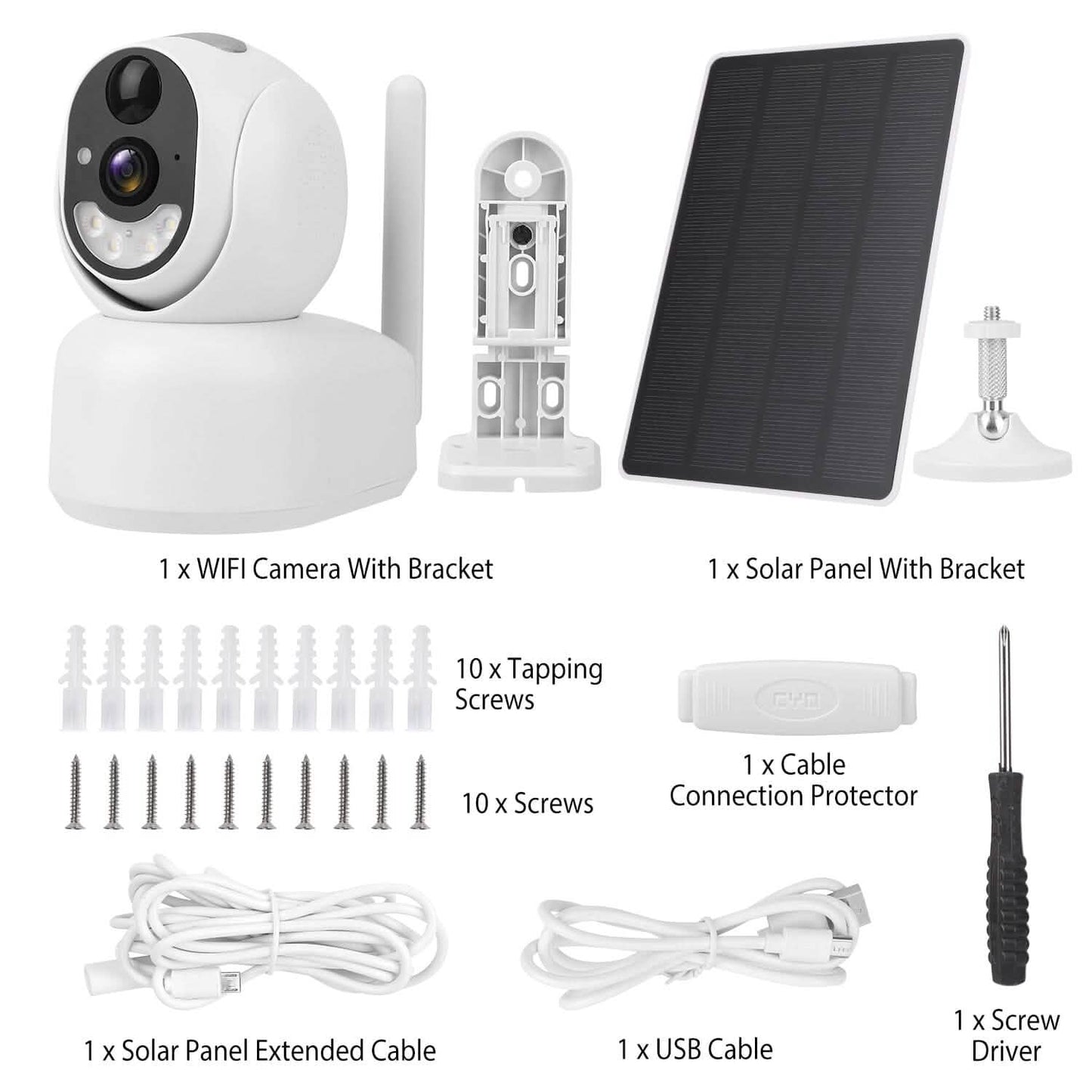 2.4G Wifi Solar Wireless 1080P Surveillance Camera with Flood Light Night Vision DailySale