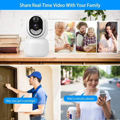 2.4G Wifi Solar Wireless 1080P Surveillance Camera with Flood Light Night Vision DailySale