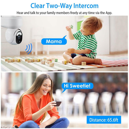 2.4G Wifi Solar Wireless 1080P Surveillance Camera with Flood Light Night Vision DailySale